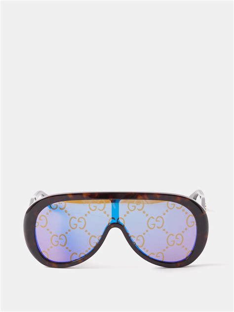 gucci gg 1100 s|Gucci oversized acetate aviator sunglasses.